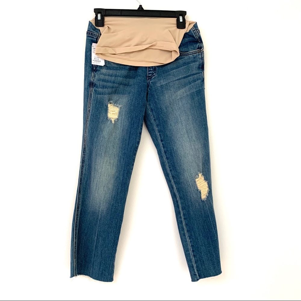 Led | Distressed Kate Boyfriend Maternity Jeans